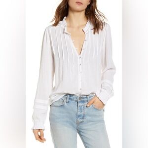 FAHERTY White Button Up “Willa Top”